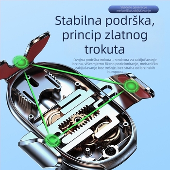 Držač za telefon u automobilu s gravitacijskim pričvršćivanjem na izlaz zraka, trokutasti okvir, univerzalni