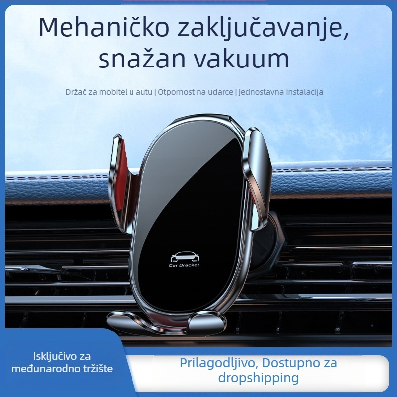 Držač za telefon u automobilu s gravitacijskim pričvršćivanjem na izlaz zraka, trokutasti okvir, univerzalni