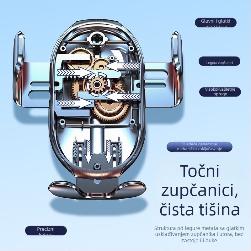Držač za telefon u automobilu s gravitacijskim pričvršćivanjem na izlaz zraka, trokutasti okvir, univerzalni