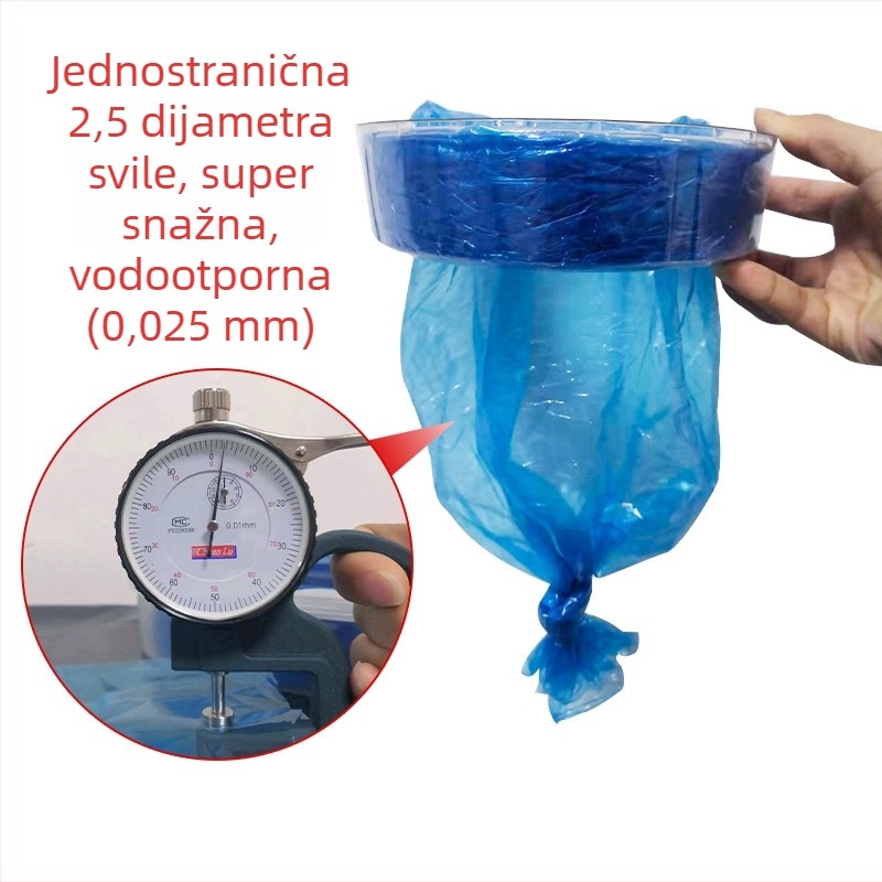Liner za kantu pelena, otporan na miris, LDPE, ravni otvor, 72 komada, kompatibilan s Genie/Angelcare