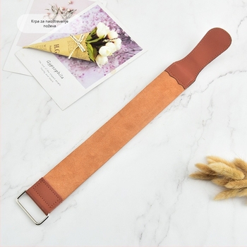 Platno za viseći nož - Prava teleća koža, Kompatibilno s britvama, Pakiranje 100 kom