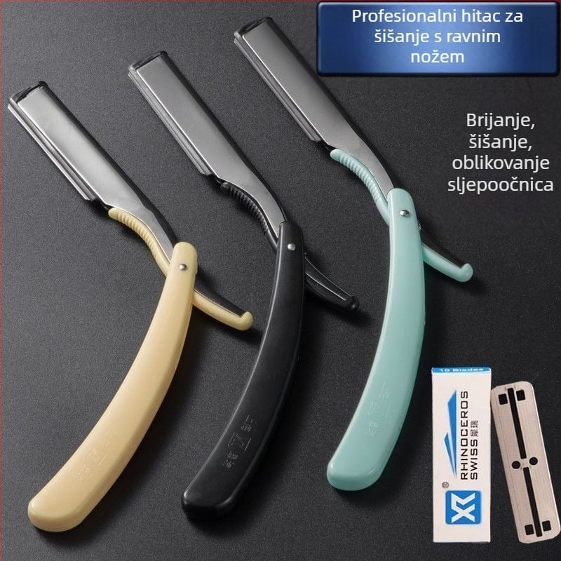 Unisex ručna britva – starinski dizajn za brijanje lica i brade