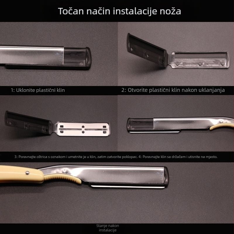 Unisex ručna britva – starinski dizajn za brijanje lica i brade