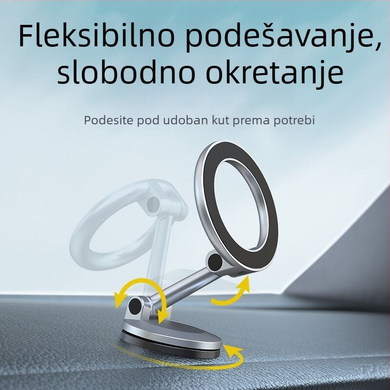 Leyi magnetski držač telefona za auto s vakuumskim pričvršćivanjem na ploči za navigaciju
