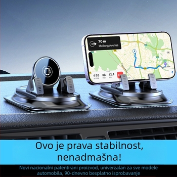 Držač za telefon za ploču automobila s ljepljivim vakuumskim držačem — univerzalna navigacijska kompatibilnost, pričvršćivanje na ploču, opća kompatibilnost automobila, bez napajanja (adhesive suction cup, dashboard mount, general car compatibility, no pow