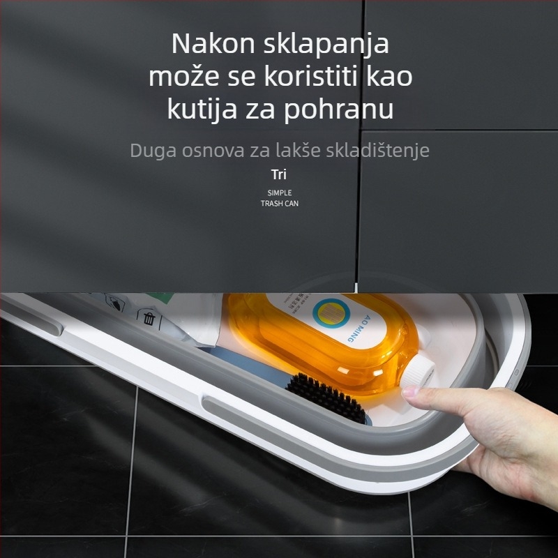 Sklopivi pravokutni kantu za mop s mehanizmom za cijeđenje, nosivost iznad 10 kg, postotak odvodnje ispod 40%