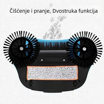 Metla, sklopiva za vanjsku upotrebu, tvrde dlačice, dvostruka namjena, materijal: plastika + nehrđajući čelik, marka Sanzhen