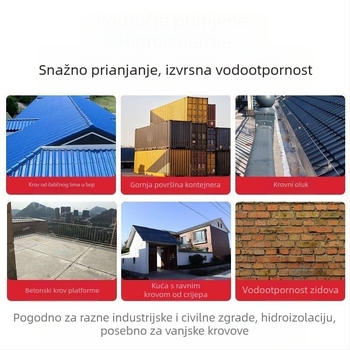 Samoljepljiva vodonepropusna traka za krov od obojenog čelika, popravak propuštanja, anti-aging, UV otporna, za renovaciju