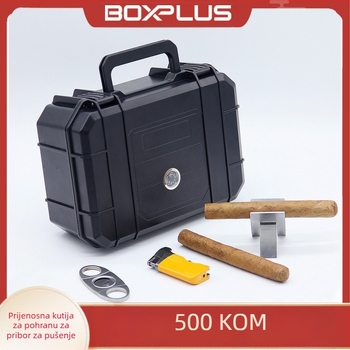 Prijenosna kutija za cigare s 21 odjeljakom, ABS plastika, ovlažena, vodootporna