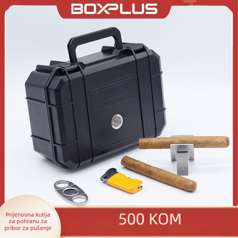 Prijenosna kutija za cigare s 21 odjeljakom, ABS plastika, ovlažena, vodootporna