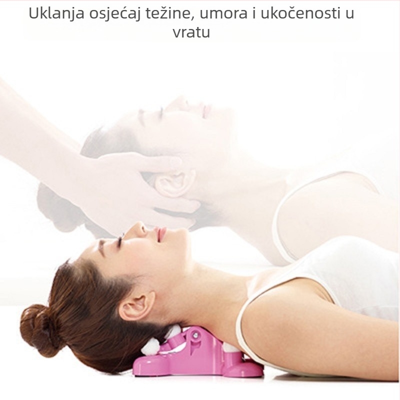 Massager za vratnu kralježnicu i vrat za kućnu upotrebu — materijali: PP, silikon i nehrđajući čelik; uređaj za zdravstveni masažu