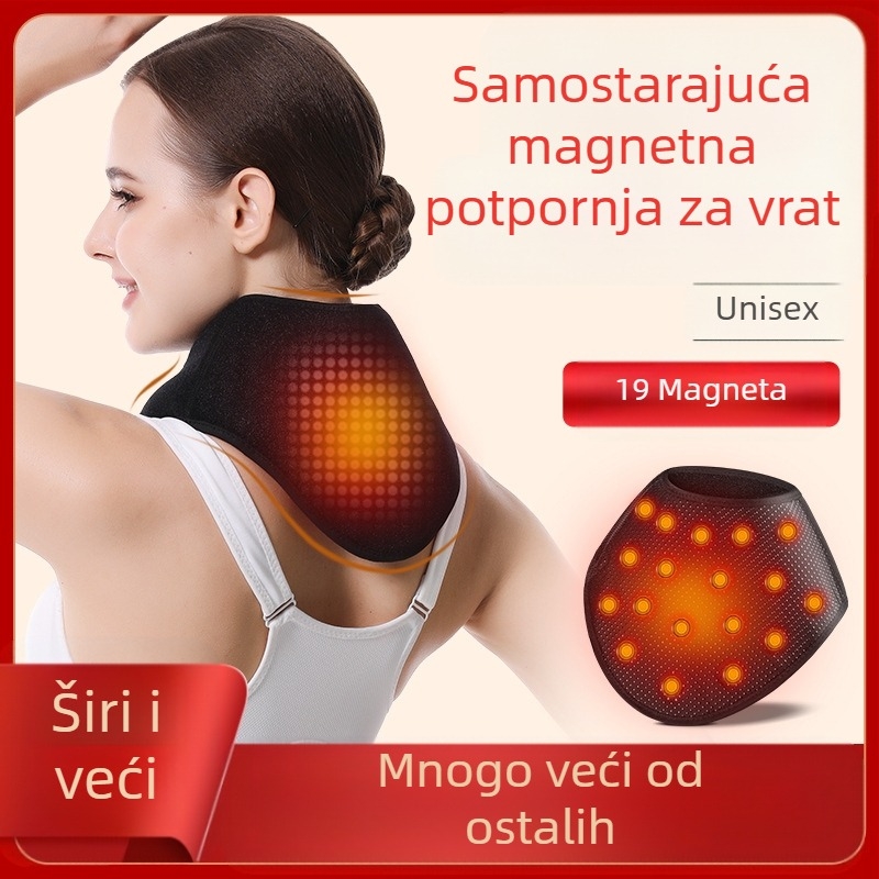 SK-695 Grijanje zaštita vrata s turmalinskim magnetom, Ok tkanina, Unisex