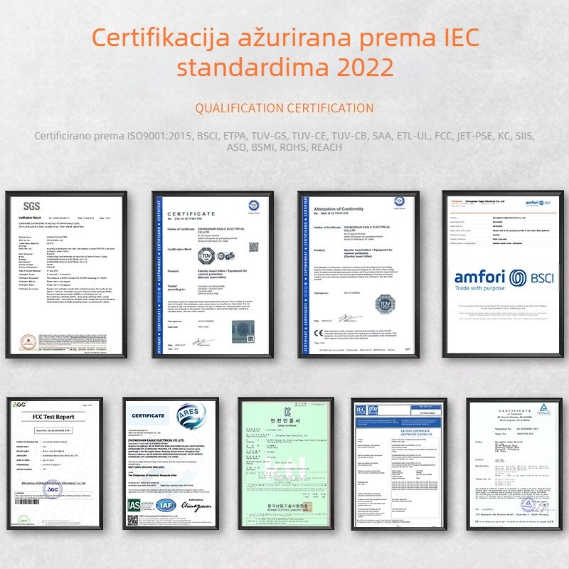 Unutarnja ljepljiva lampa za hvatanje komaraca, TIP4, LED, Zamka s valom svjetla, 21–30 m², Rotacija 0–90°