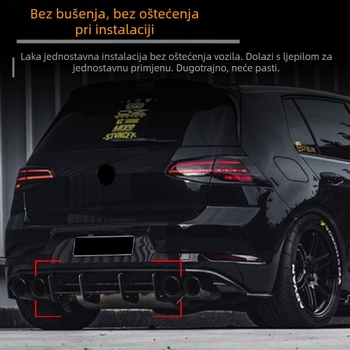 Stražnji lip spoiler za VW Golf Mk7.5R (2017–2019), ABS, pozicija ugradnje: zadnji rub, model: rear air knife, AMP-Z