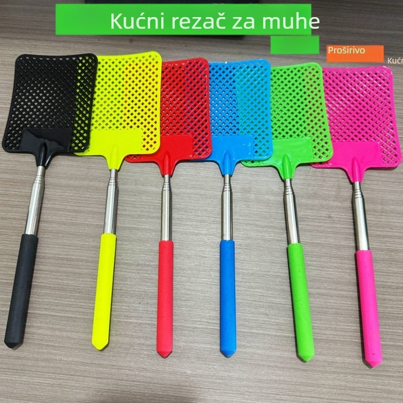 Mosquito Swatter teleskopksa, debela plastična za kućnu upotrebu, prilagodljiva, netoksična