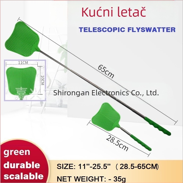 Fly Swatter u bananinom obliku s teleskopskom ručkom, 5-kom pakiranje (Model LAN-5503)