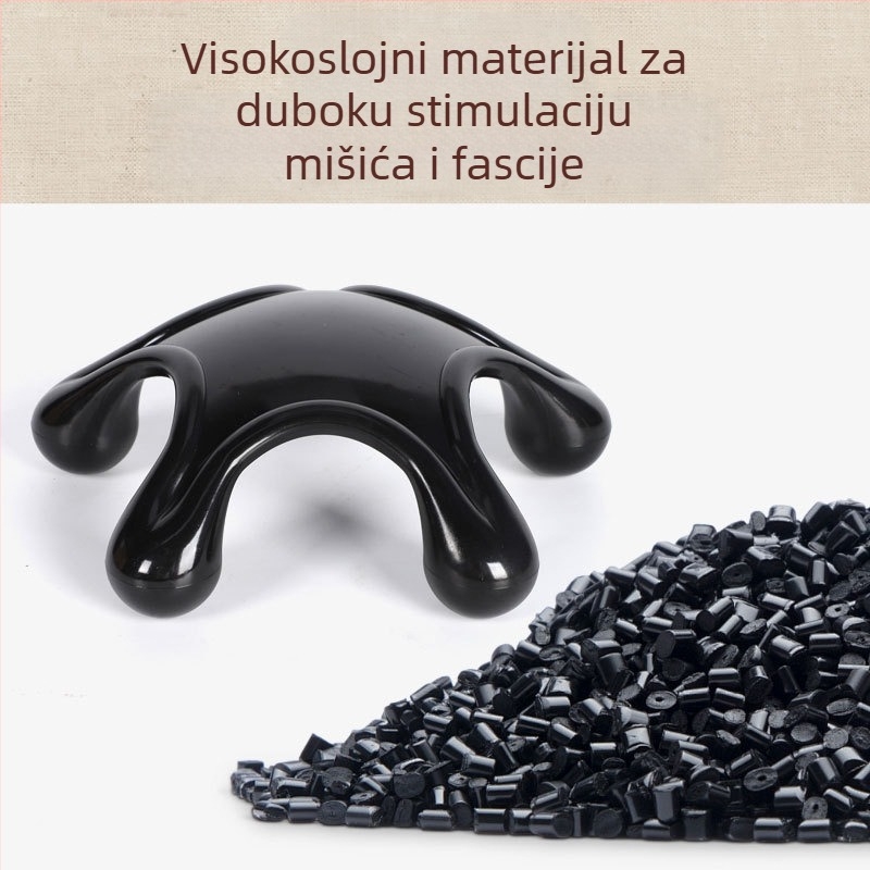 Huyang masažni štap s petokrakom zvijezdom za kućnu upotrebu, plastična masažna šipka, 70 g