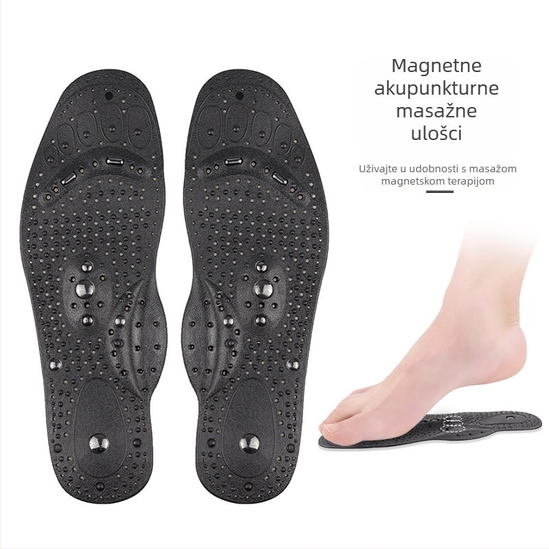 Novi magnetni terapijski ulošci za podršku luka stopala za muškarce i žene, s 8 magneta, masaža stopala, prozračni ulošci za hodanje