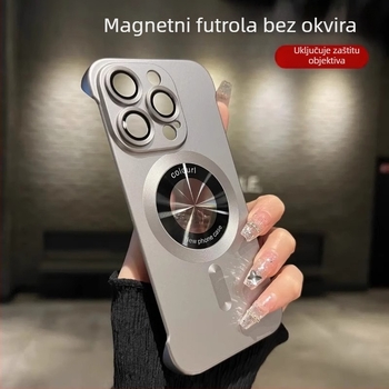 Maska za iPhone — PC materijal, mat završetak, otporan na udarce, magnetsko privlačenje, kompatibilno s iPhone 12/13/14 Pro/Max