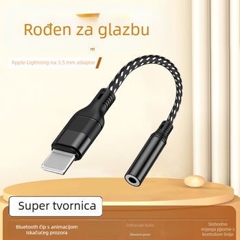 Dimension Lightning na 3,5 mm adapter za slušalice za Apple iPhone