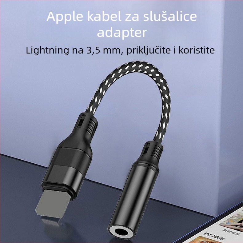 Dimension Lightning na 3,5 mm adapter za slušalice za Apple iPhone