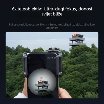 APEXEL TM6 pametni telefon telefoto makro objektiv, 6x povećanje, 2-u-1 telefoto makro, kompatibilan sa 99% modela pametnih telefona (Apple, Oppo, OnePlus, Samsung, Huawei, Honor, Xiaomi); težina 131 g.