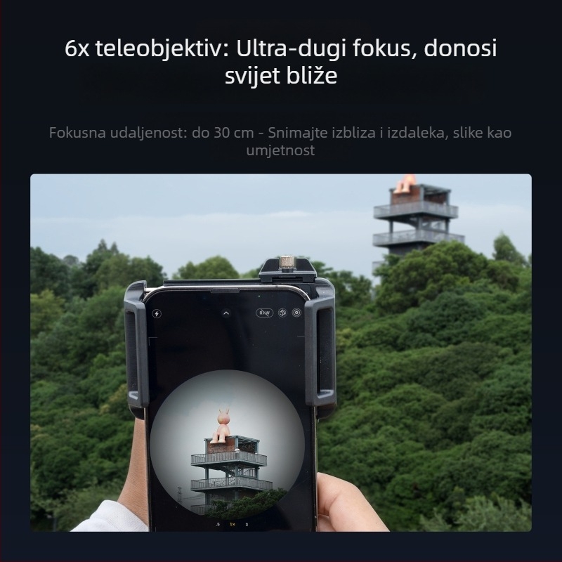APEXEL TM6 pametni telefon telefoto makro objektiv, 6x povećanje, 2-u-1 telefoto makro, kompatibilan sa 99% modela pametnih telefona (Apple, Oppo, OnePlus, Samsung, Huawei, Honor, Xiaomi); težina 131 g.