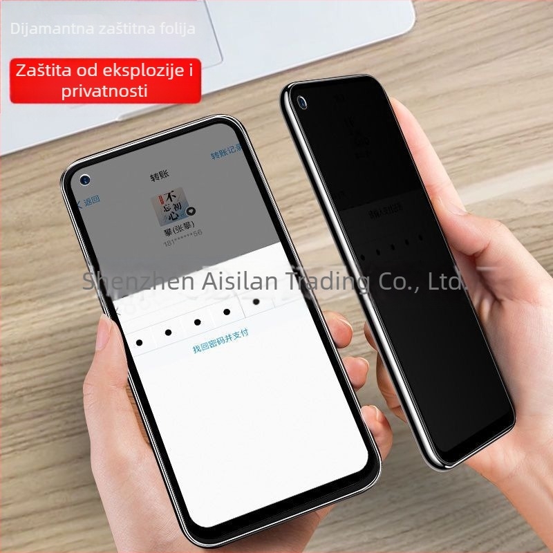 Tvrdo staklo zaštitnik ekrana s zaštitom privatnosti za Galaxy A15 5G