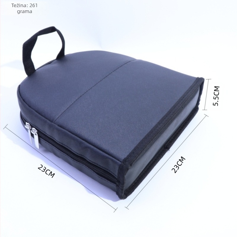 Kozmetička torbica za četkice, 1 komplet četkica, četkice od najlona, OPP pakiranje, ručka od platna, prenosni dizajn