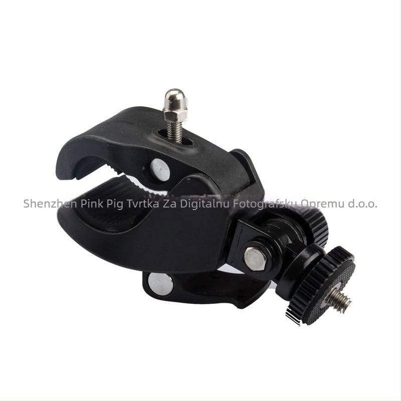 Biciklistički klips držač za GoPro/SJ/Sony akcijske kamere — rotirajući, držač cijevi velikog promjera, plastični, fiksni nosač