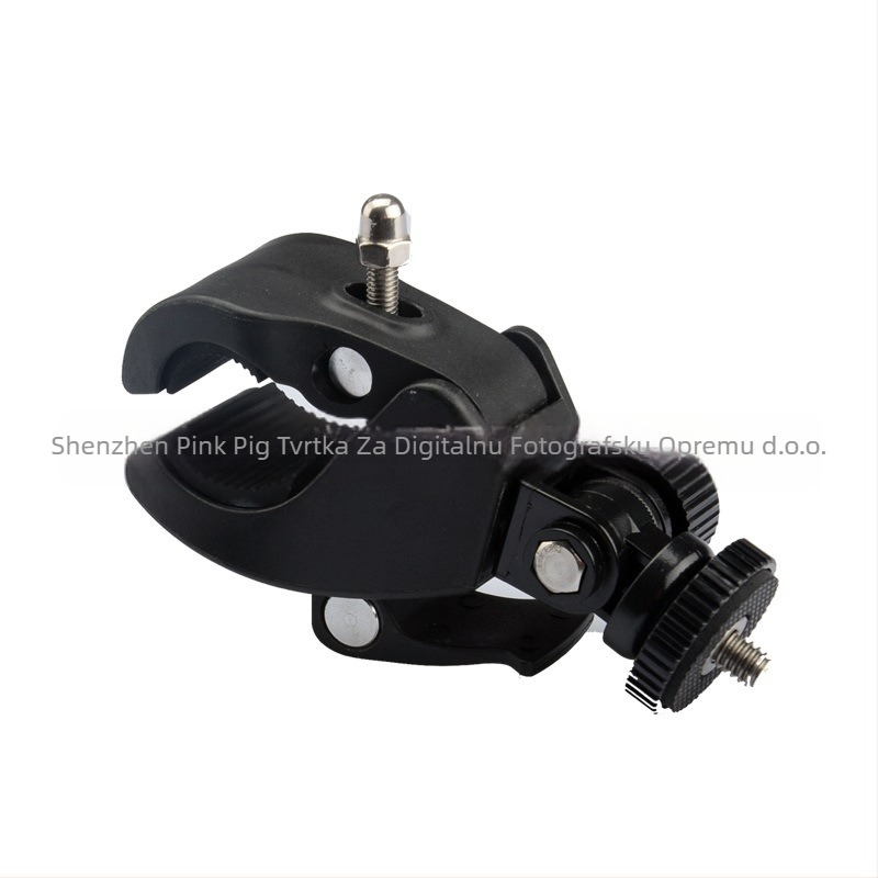 Biciklistički klips držač za GoPro/SJ/Sony akcijske kamere — rotirajući, držač cijevi velikog promjera, plastični, fiksni nosač
