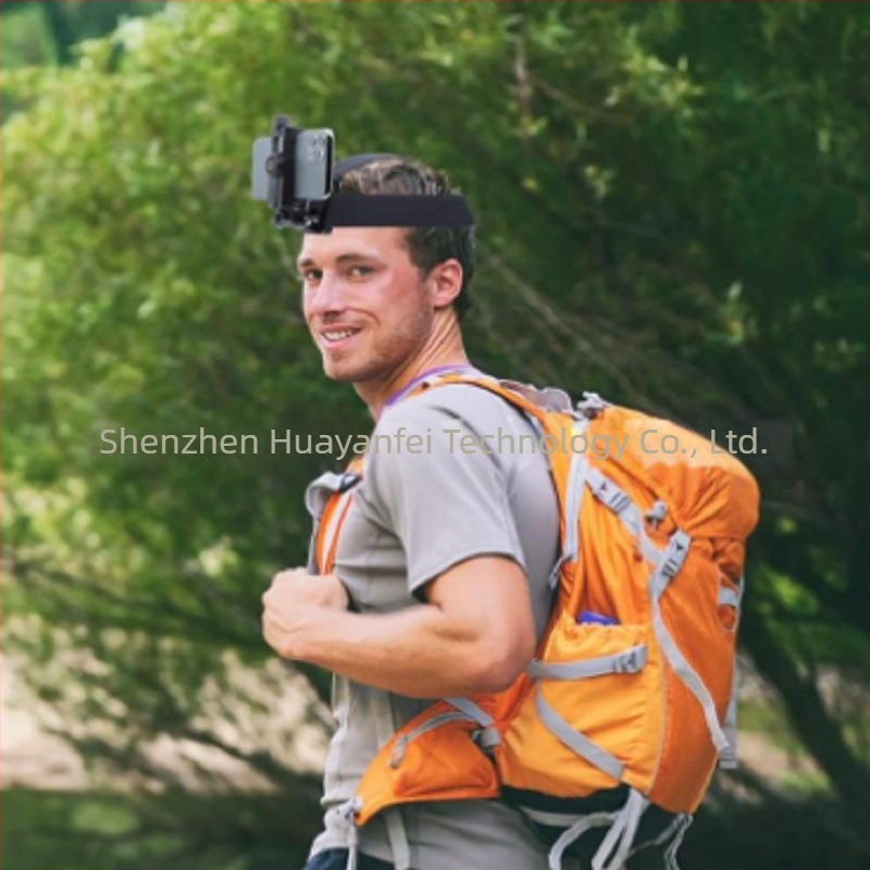 GoPro traka za glavu za sportsku kameru — 4-u-1 komplet s klipom za telefon, izrađen od PC-a i najlona