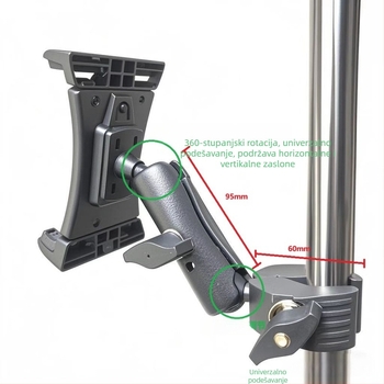 Držač za tablet PB-0003 – sklopivi dizajn, težina 400 g, OEM obrada