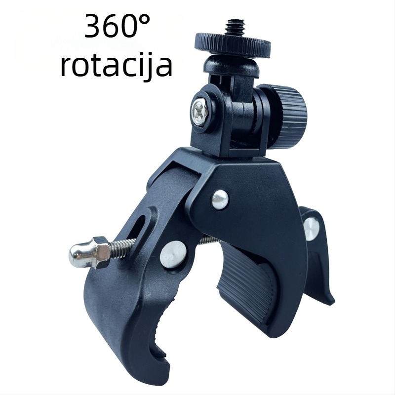 Univerzalni 360° okretni nosač za kameru i pametni telefon za motocikle i bicikle