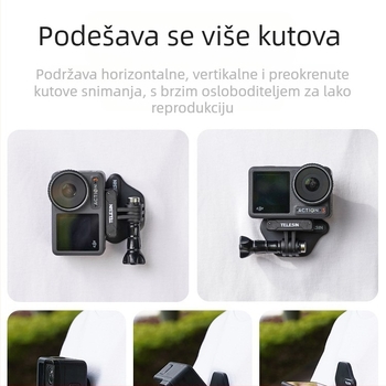 TELESIN Magnetski nosač za vrat uz brzoupuštajući mehanizam za sportsku kameru i telefon, magnetska ugradnja na prsima