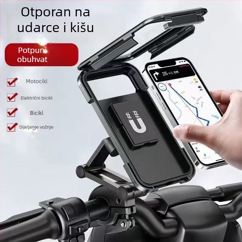 Vodootporna futrola za telefon i držač za upravljač za električna vozila, motocikle i bicikle – model J69