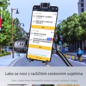 Držač za telefon na volanu električnog bicikla – ABS plast, lagan, prenosiv, protuklizni, brenda Wifiers