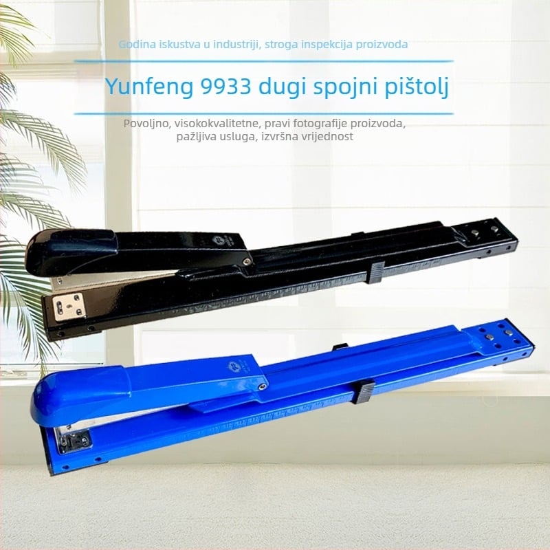 Spajalica s dugim ramenom YF9933 (kapacitet 20 listova; kompatibilno s 24/6 i 26/6 spajalicama)