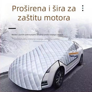 Chiweng Polovični pokrov za prednje staklo automobila, aluminijska folija, zimska zaštita od smrzavanja
