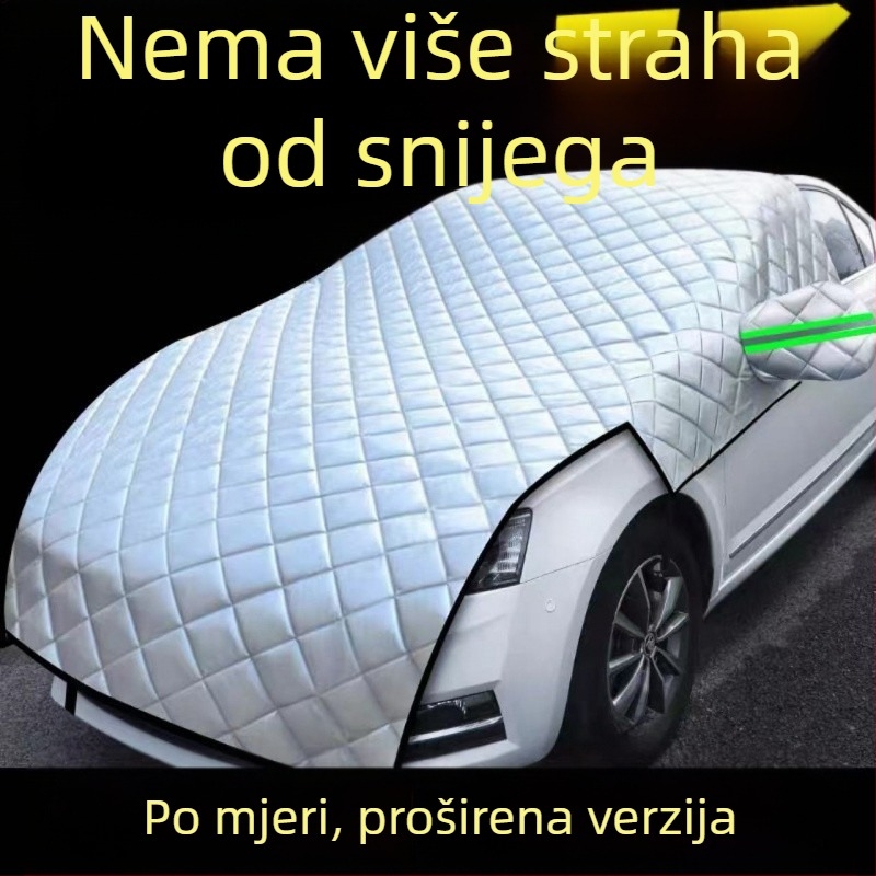 Chiweng Polovični pokrov za prednje staklo automobila, aluminijska folija, zimska zaštita od smrzavanja