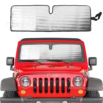 Auto suncoborna vizira za Wrangler s izolacijom od aluminijske folije — model NW-JP-064; vodootporno; rok trajanja 1 godina; kompatibilno s Wranglerom