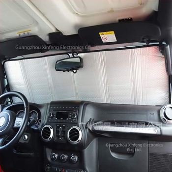Auto suncoborna vizira za Wrangler s izolacijom od aluminijske folije — model NW-JP-064; vodootporno; rok trajanja 1 godina; kompatibilno s Wranglerom