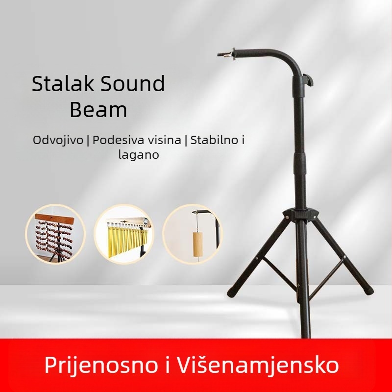 Beam bracket wind chimes dodatak za glazbene instrumente, podna tronožna stalk, odvaja se, model YSZJ-01, željezo