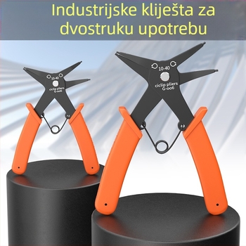 Maibu klešta za circlip – dvostruka namjena, unutarnji i vanjski prstenovi, glava 25 mm, kut glave 45°, težina 108 g, jedan alat, dugotrajna elastičnost