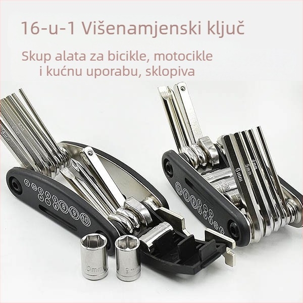FEIR 16-u-1 alat za popravak bicikla, aluminijska legura, višefunkcionalni kombinirani ključ