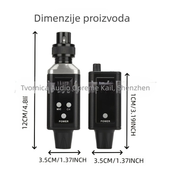 DS100 Bežični sustav za slušni monitoring za pozornicu - ugrađena baterija 1000-1200 mAh, trajanje 3-6 h, SNR ≥95 dB, Kompatibilan s Lavalier/Live Broadcast/KTV mikrofonima