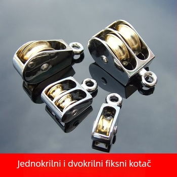 Set remenica: fiksne jedne i dvostruke remenice s pokretnom remenicom od cinkove legure za modeliranje