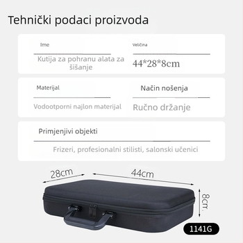 Haorui torba za frizerske alate – prijenosna torba sa zatvaračem za brijače, Podrijetlo Guangzhou