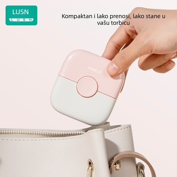 Dječji 2-u-1 trimer-češalj za kosu – oblikovanje šiški i kose, ABS i nehrđajući čelik, marka LUSN/Rushan