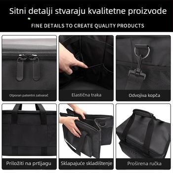Hengtong torba za frizerske alate - Veliki kapacitet, višefunkcionalna torba za škarice s crossbody naramenicom, Težina 1575 g